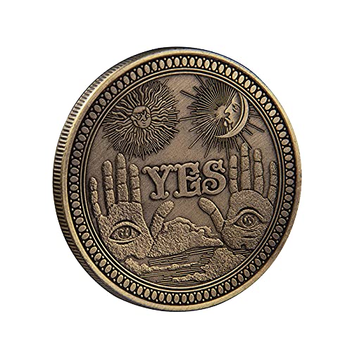 Quikprof Zinc Alloy yes no toss Coin, Death Angel Coin, 40mm, 1 Pc