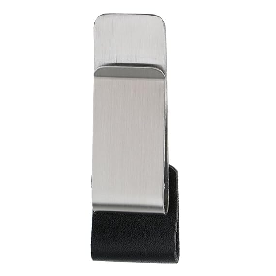 Mridshala Stainless Steel Black Leather Money Clip for Men  Magnetic Slim Wallet Alternative | Rustproof & Gift Boxed