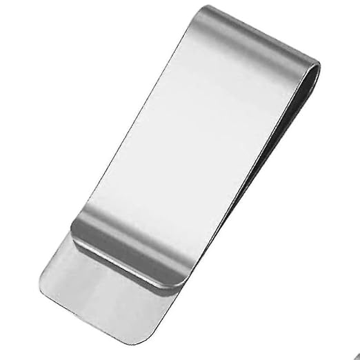 Mridshala Stainless Steel Silver Money Clip for Men  Magnetic Slim Wallet Alternative | Rustproof & Gift Boxed