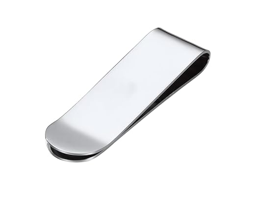 Mridshala Stainless Steel Money Clip Equal Length Silver for Men  Magnetic Slim Wallet Alternative | Rustproof & Gift Boxed